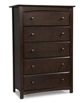 Black 5 Drawer Dresser G979