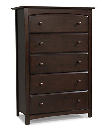 Black 5 Drawer Dresser G979