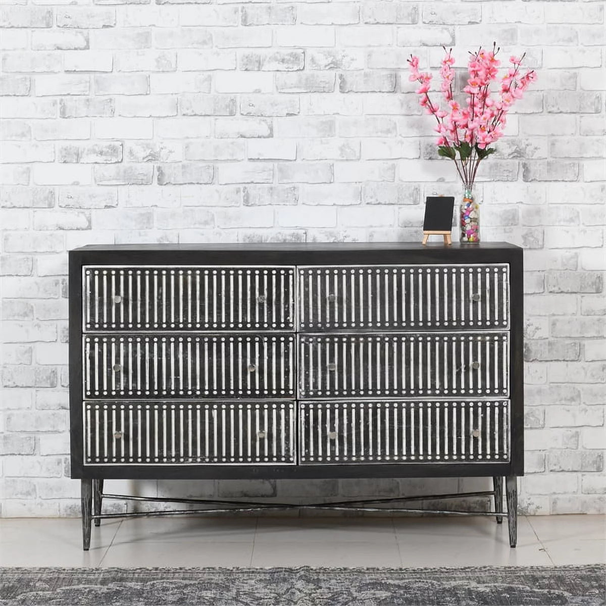 6 Drawer Mango Wood Chest I95989