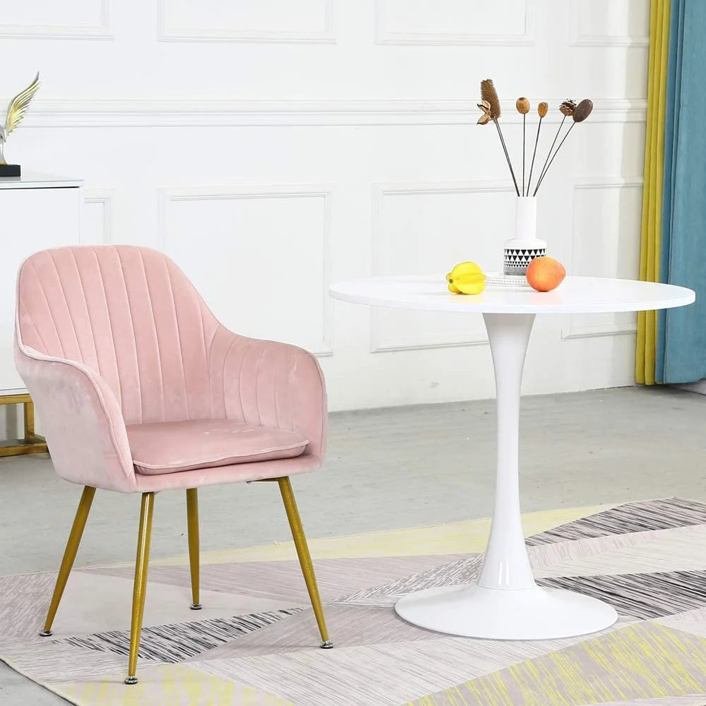 Round White Dining Table 31.5 Diameter Y4800