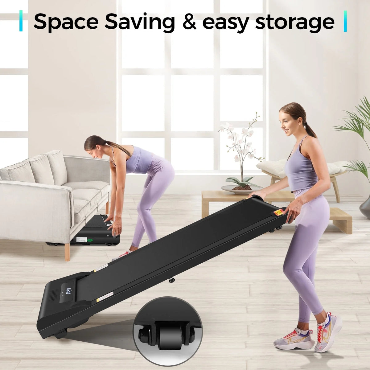 Walking Pad Treadmill 2.5HP Electric Running Machine with LED Display L2713