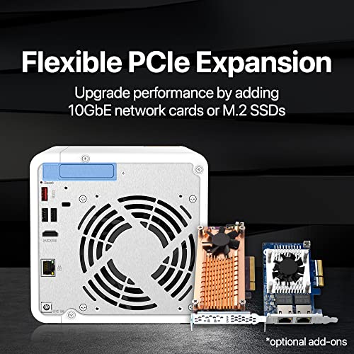 4 Bay Desktop NAS with Intel Celeron Dual-core Processor and 2.5GbE Network Connectivity L822