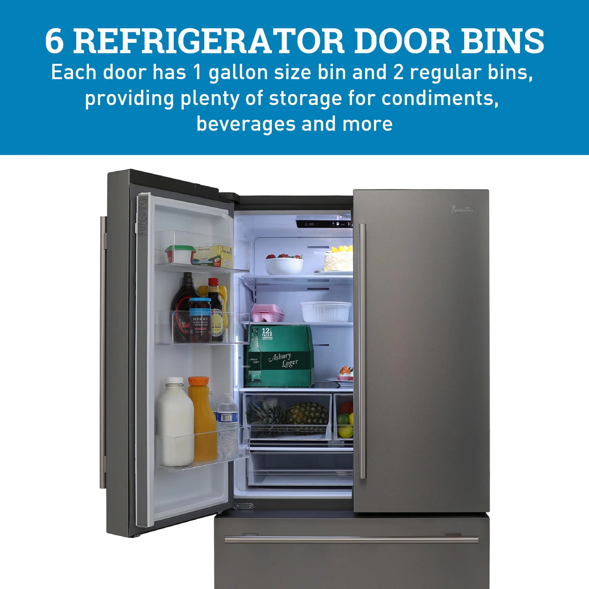 Stainless Steel Refrigerator, 22.1 cu ft E550480