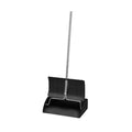 Black Powder Coated Metal Lobby Dust Pan with Chrome Handle Z1525