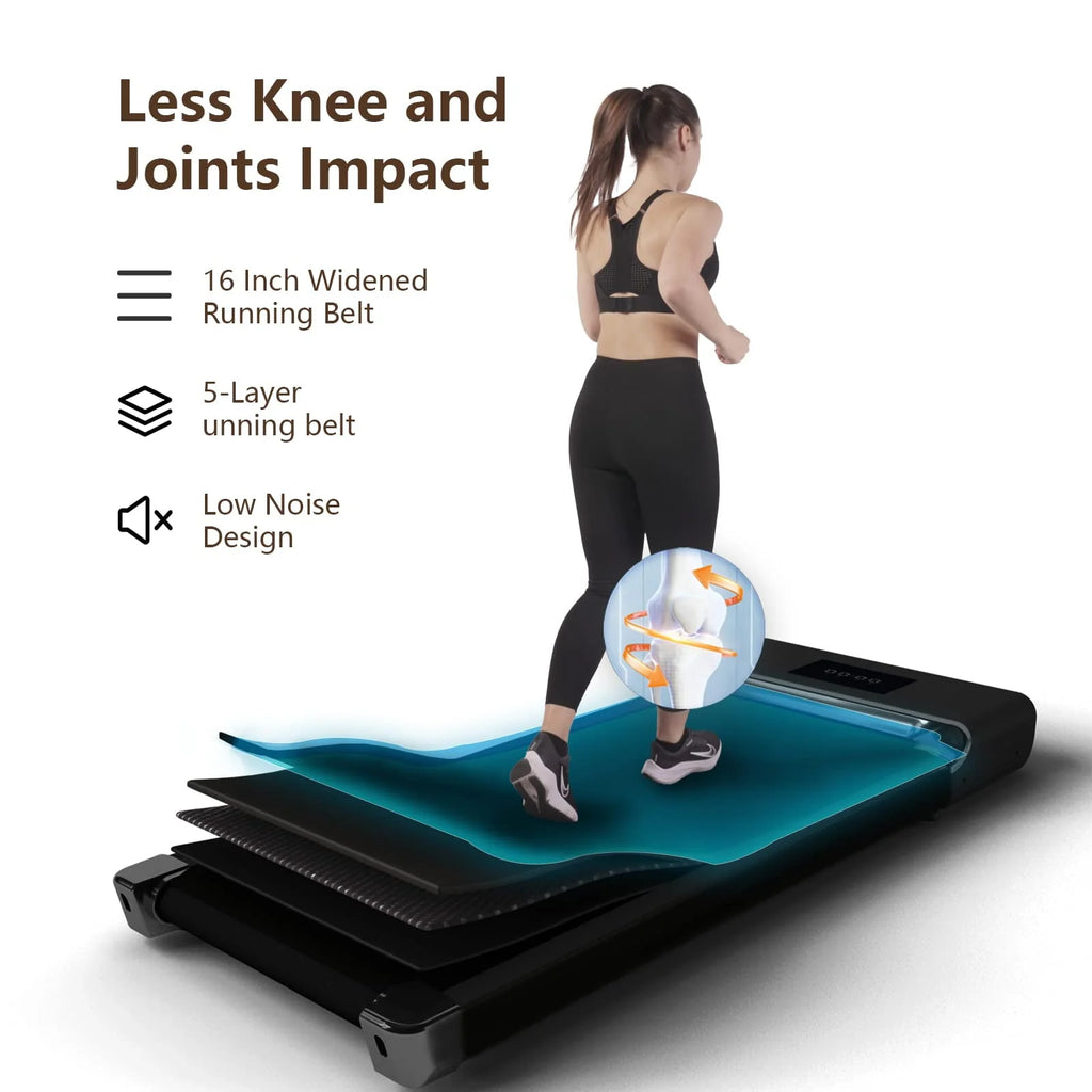 300lb 2.5HP Under Desk Treadmill with LED Display J3795