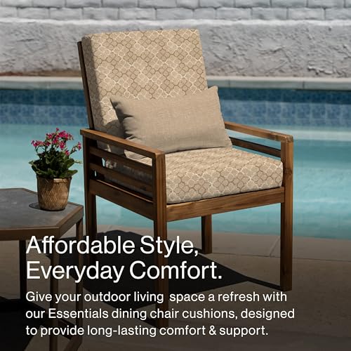 Outdoor Dining Chair Cushion 20 x 41 Navy J4166