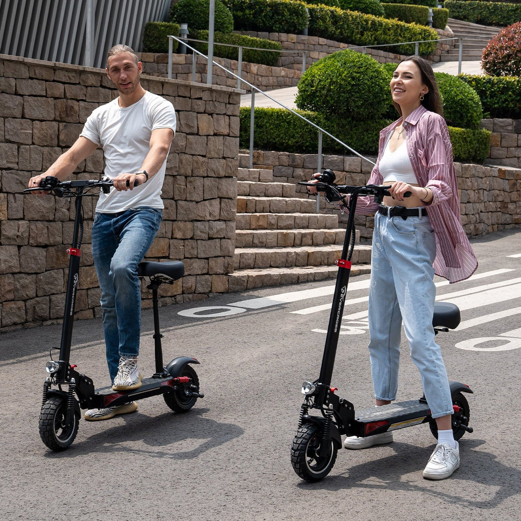 Electric Scooter with 10 Solid Tires, 800W Motor, Black I361517