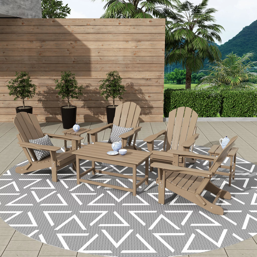 3-Piece All Weather Poly Lumber Outdoor Table Set A160626